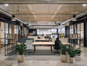 Image of the coworking space at Workhub Lisbon for a BOLD Awards blog