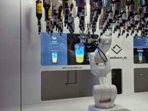 A drinks serving robot in an article by BOLD Awards