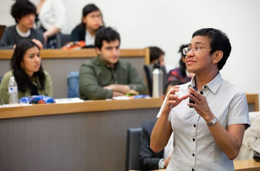 Nobel peace prize winner Maria Ressa